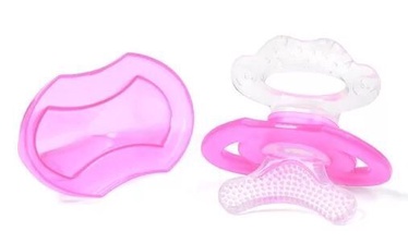 BabyOno Soft Silicone Teether Pink 10008/02