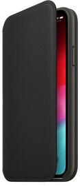 Apple Leather Folio Case For Apple iPhone XS Black