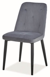 Стул для столовой Signal Meble Duran Velvet Grey, 1 шт.