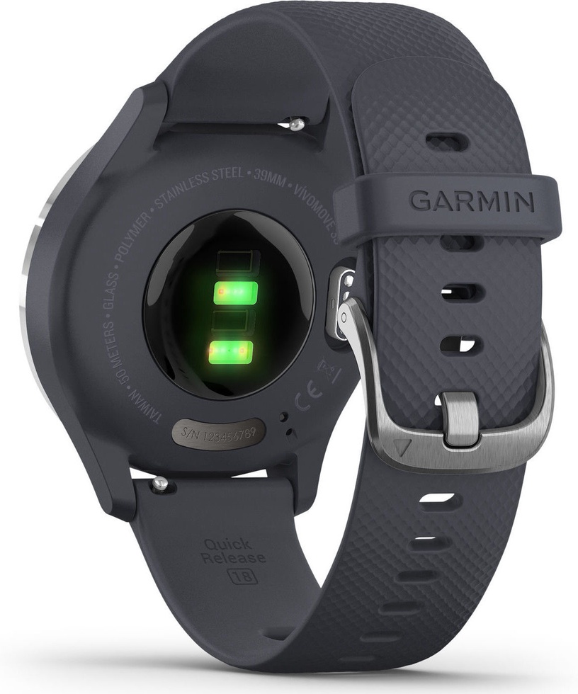 Умные часы Garmin Vivomove 3S 39mm, серебристый