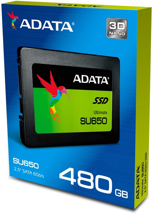 Kietasis diskas (SSD) Adata Ultimate SU650 ASU650SS-480GT-C, 2.5", 480 GB