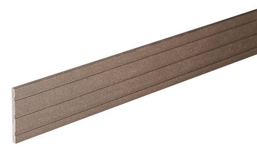 Отделочный профиль WPC Bergdeck, древесно-полимерный композит (wpc), 240 см x 6 см x 0.5 см, коричневый