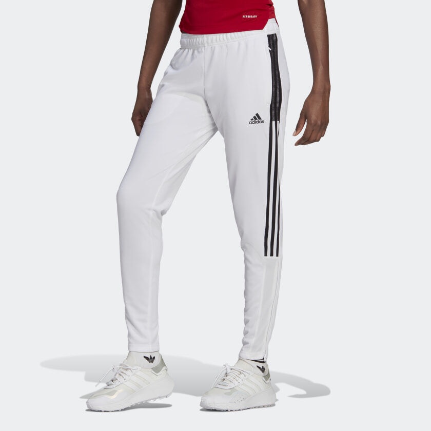 white tiro pants