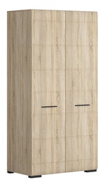 Skapis Black Red White Fever SZF2D Sonoma Oak, 100x55x200 cm