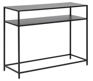 Konsolinis staliukas Home4you, juodas, 100 cm x 35 cm x 79 cm