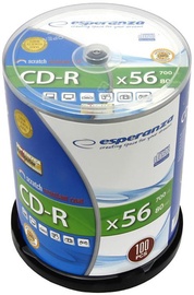 Esperanza 2201 CD-R 52X 700MB 100 Pack Cake Box