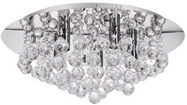 SEARCHLIGHT Hanna Acrylic 8365-5 Chrome