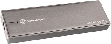 SilverStone MS11C External M.2 PCIe NVMe SSD Housing Charcoal