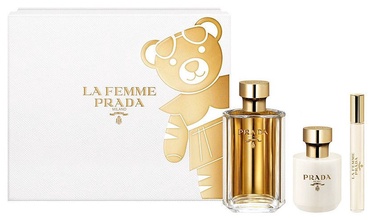 Prada La Femme De Prada 100ml EDP + 100ml Body Lotion + 10ml EDP New Design