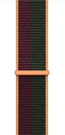 Siksna Apple 45mm Dark Cherry/Forest Green Sport Loop, sarkana/zaļa