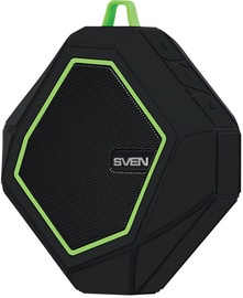 Belaidė kolonėlė Sven PS-77 Bluetooth, juoda/žalia