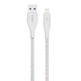 Belkin DuraTek Plus Lightning to USB White 1.2m