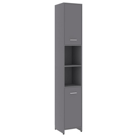 Шкаф для ванной VLX 802599, серый, 30 x 30 см x 183.5 см