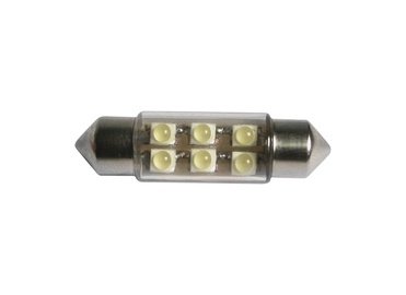 LED-lamp 37mm 6 SMD valge 2tk