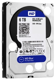 Western Digital Blue HDD 6TB 5400RPM SATA3 64MB WD60EZRZ