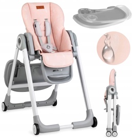 Стульчик для кормления Momi Luxuria, розовый/серый