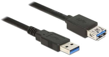 Провод Delock USB / USB USB 3.0 A male, USB 3.0 A female, 3 м, черный