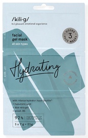 Veido kaukė Kilig Hydrating Facial Gel Mask, 3x7 g