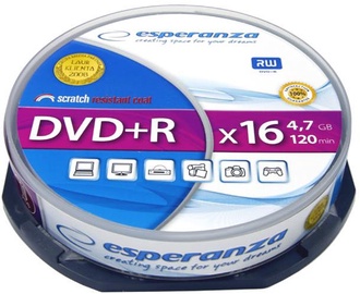 Esperanza 1117 DVD+R 16x 4.7GB Cake Box 10DVD's