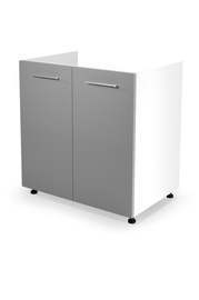 Virtuves skapītis Halmar Vento, balta/pelēka, 800 mm x 520 mm x 820 mm