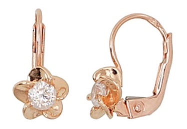 Diamond Sky Gold Earrings Wonderful Flower II