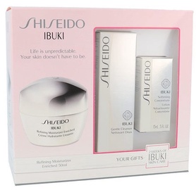 Shiseido Ibuki Refining Moisturizer 50ml + Gentle Cleanser 75ml + Softening Concentrate Lotion 15ml
