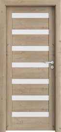 Siseukseleht Porta D7 Portaverte D7, vasakpoolne, tamm, 203 x 84.4 x 4 cm