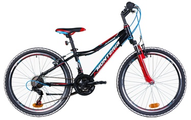 Velosipēds Monteria Junior 24" Black Red Blue