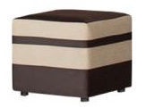 Bodzio Pouf Livonia Velor Brown/Beige