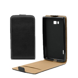 Forcell Slim 2 Flip For Nokia 625 Lumia Vertical Case In Plastic Holder Black