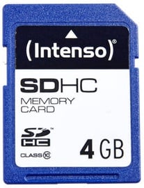 Atmiņas karte Intenso SDHC Class 10, 4 GB