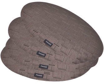 Fissman Table Mat Oval 4Pcs 45x30cm Brown 0675