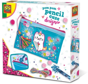 Dekorēšanas komplekts SES Creative Pom Pom Pencil Case Designer