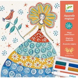 Djeco For Older Children Workshops Romantic Flowers Magic Watercolours