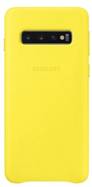 Samsung Leather Cover For Samsung Galaxy S10 Yellow