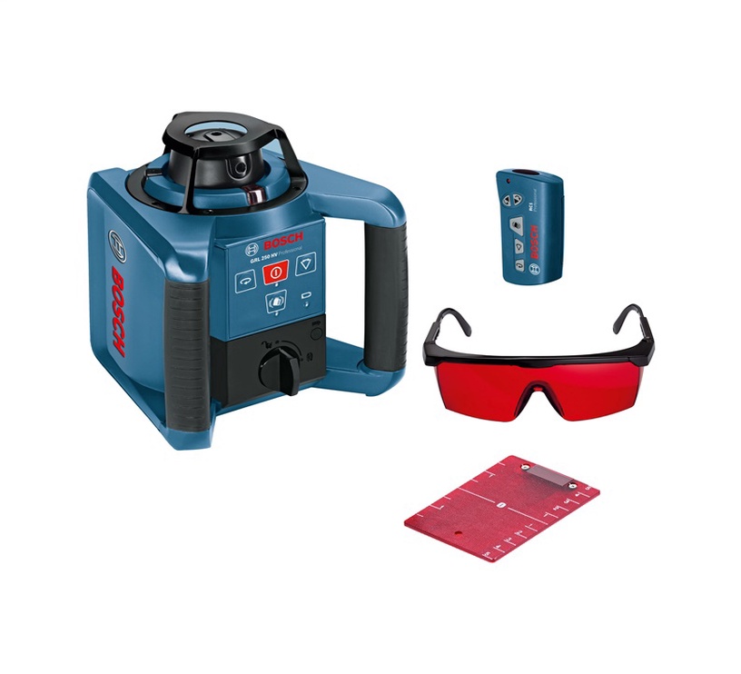 Nivelieris Bosch GRL 250 HV Rotation Laser Level with RC 1 Remote