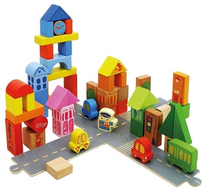 Playme Wooden Blocks 55pcs