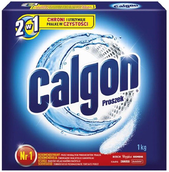 Ūdens mīkstināšanas līdzeklis Calgon, veļas mazgāšanai/veļas mazgājamām mašīnām, 1 kg