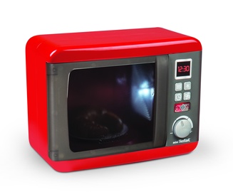 Žaislinė buitinė technika, mikrobangų krosnelė Smoby Tefal Electronic Microwave 310586, raudona