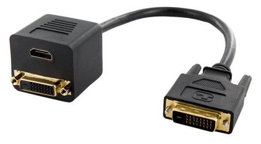 4World Adapter DVI-D to HDMI DVI-D Black