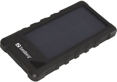 Nešiojamas įkroviklis (Power bank) Sandberg Outdoor Solar, 16000 mAh, juoda