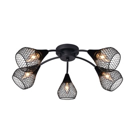 Domoletti Bistro MX51166-5 Ceiling Lamp 5x3W E14 Black