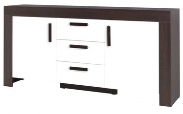 Jurek Meble Cezar Chest Of Drawers Reg13 Dark Brown/ White