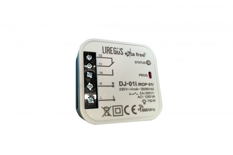 Slēdzis Liregus Epsilon Wireless Switch RJ-314 White