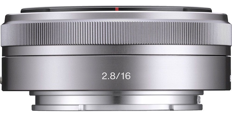 Objektyvas Sony E 16/2.8 Silver, 70 g