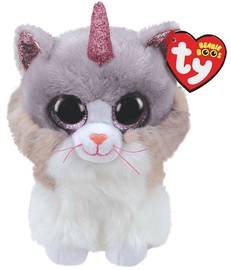 Mīkstā rotaļlieta TY Beanie Boos Asher Cat With Horn, daudzkrāsaina, 24 cm