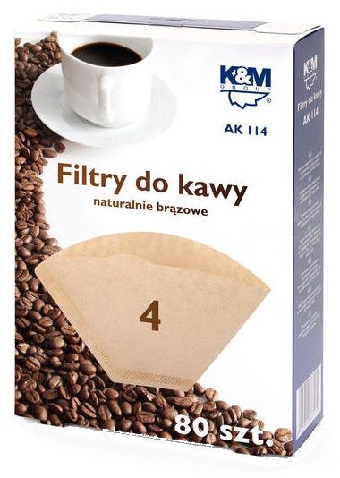 Фильтр для кофеварки K&M AK 114 Coffee Filters, 80 шт.