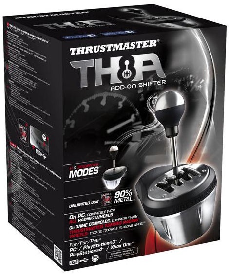 Игровой руль Thrustmaster TH8A, черный