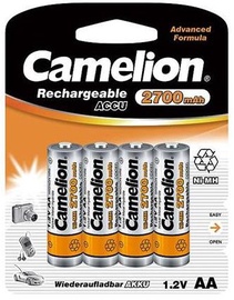 Camelion Rechargeable Batteries Ni-MH 4x AA (R06) 2700mAh + Battery case