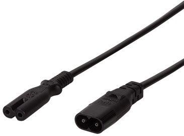 Удлинитель Logilink Extension cord IEC-C8 male, IEC-C7 female, 2 м